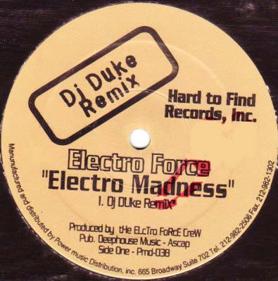 last ned album Electro Force - Electro Madness DJ Duke Remix