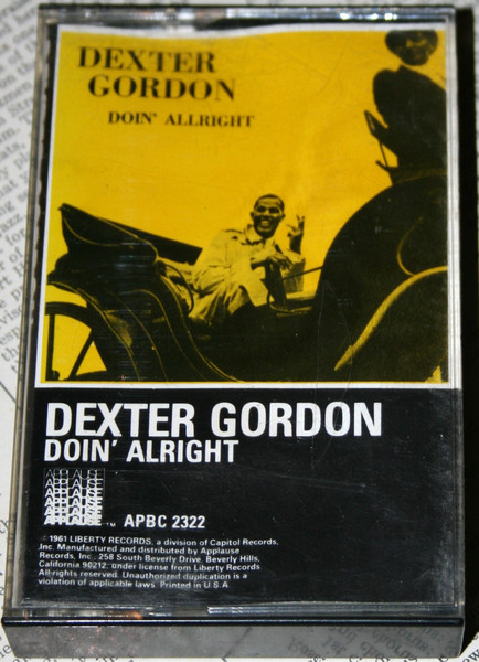 Dexter Gordon – Doin' Allright (1982, Cassette) - Discogs