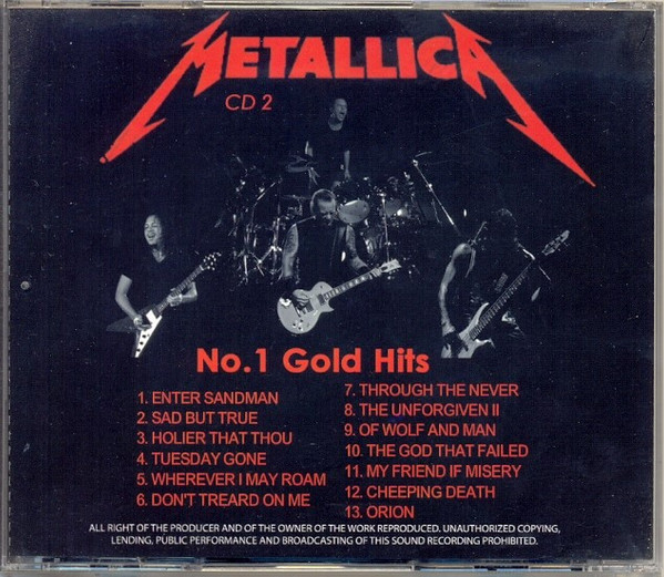 baixar álbum Metallica - No1 Gold Hits CD 2