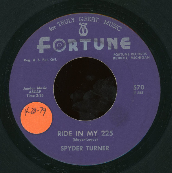 Spyder Turner / The Fortune Bravos – Ride In My 225 / One Stop