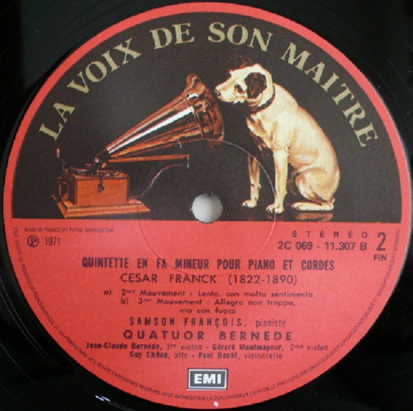 télécharger l'album César Franck, Samson François Et Le Quatuor Bernède - Quintette Pour Piano Et Cordes