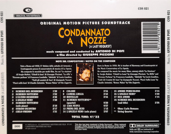 baixar álbum Antonio Di Pofi - Condannato A Nozze A Last Request