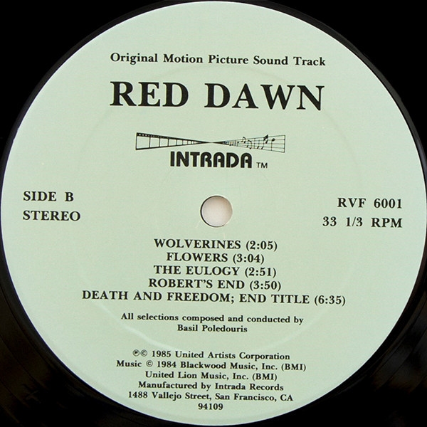 descargar álbum Basil Poledouris - Red Dawn Original Motion Picture Soundtrack