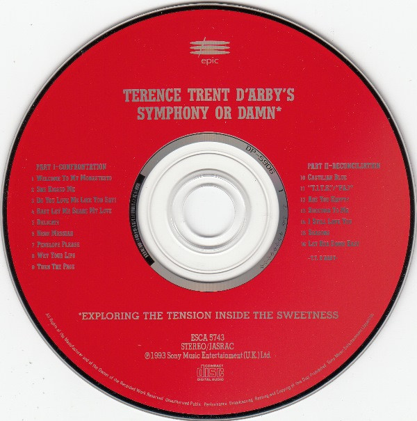 télécharger l'album Terence Trent D'Arby テレンストレントダービー - Terence Trent DArbys Symphony Or Damn テレンストレントダービーSymphony Or Damn