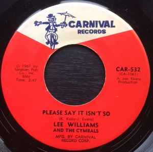Lee Williams And The Cymbals - Please Say It Isn't So / Shing-A-Ling U.S.A. album cover