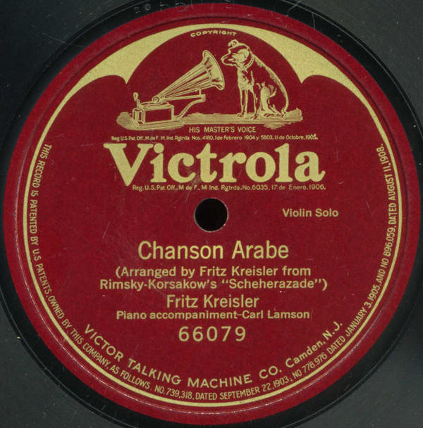 télécharger l'album Fritz Kreisler - Chanson Arabe