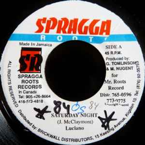 Luciano (2) - Saturday Night / Legalize It album cover