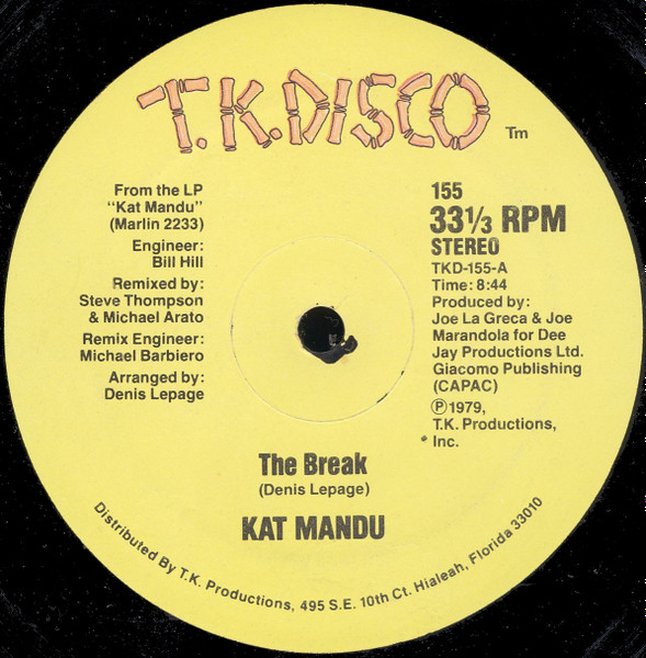 administration Planet Meget rart godt Kat Mandu – The Break (1979, Vinyl) - Discogs