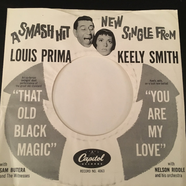 1959--LOUIS PRIMA & KEELY SMITH--CAPITOL RECORDS--VINYL LP RECORD--XLNT