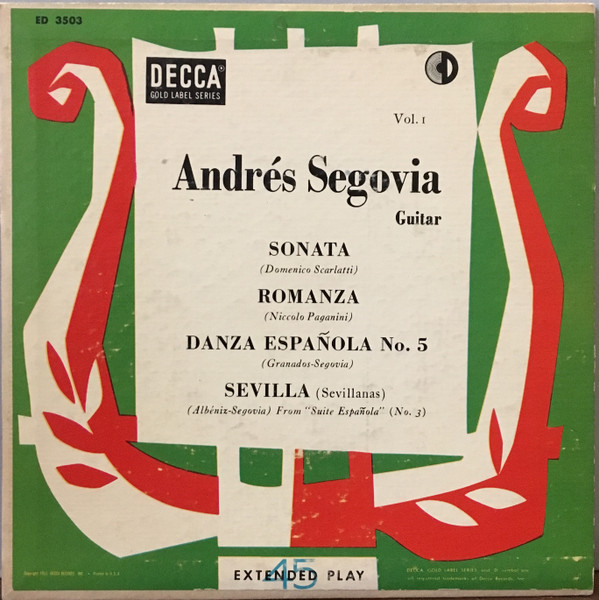 descargar álbum Andrés Segovia - Vol 1