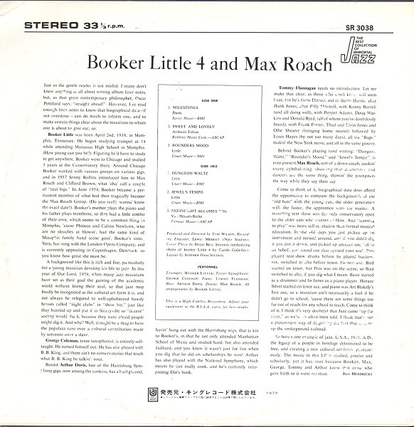 ladda ner album Booker Little 4 And Max Roach - Booker Little 4 Max Roach