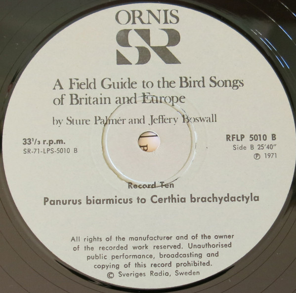 lataa albumi No Artist - The Peterson Field Guide To The Bird Songs Of Britain And Europe Record 10