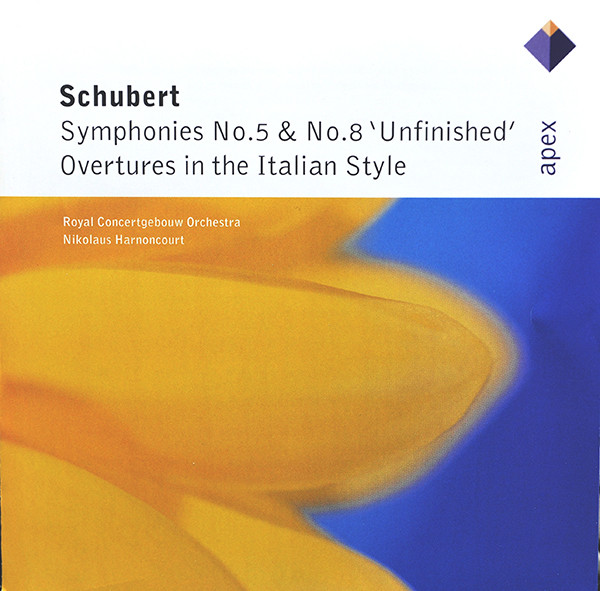 Album herunterladen Schubert, Nikolaus Harnoncourt, Royal Concertgebouw Orchestra - Symphonies No 5 No 8 Unfinished Overtures In The Italian Style