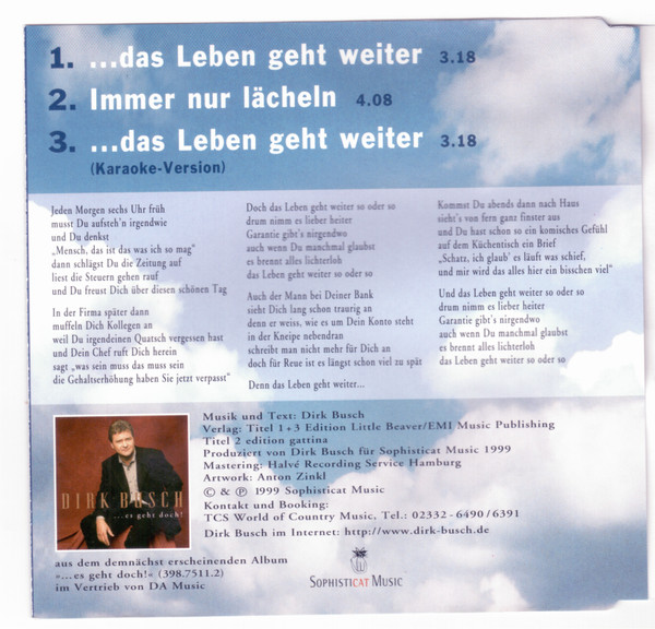 baixar álbum Dirk Busch - Das Leben Geht Weiter