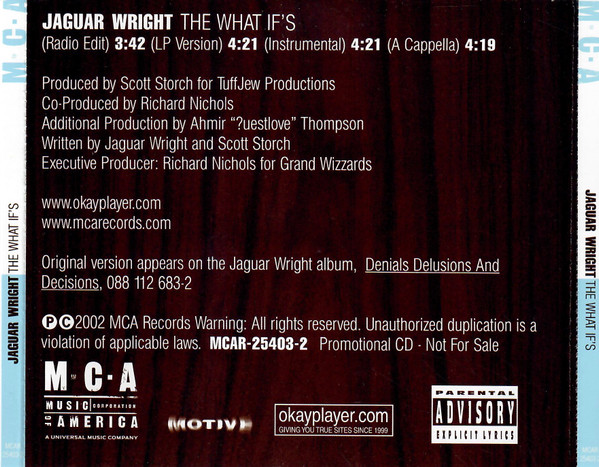 Jaguar Wright – The What If's (2002, CD) - Discogs