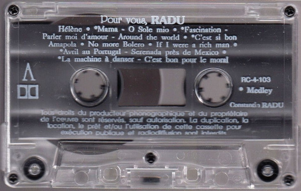 last ned album Radu - Pour Vous Radu