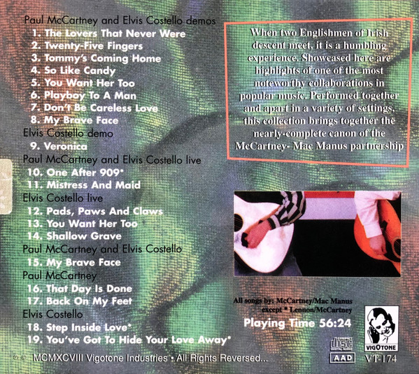 Album herunterladen Download Paul McCartney And Elvis Costello - The McCartneyMacManus Collaboration album