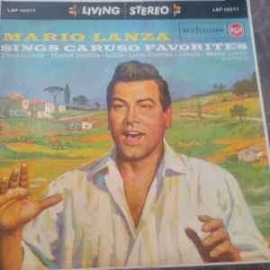 Mario Lanza Mario Lanza Sings Caruso Favorites Vinyl Discogs