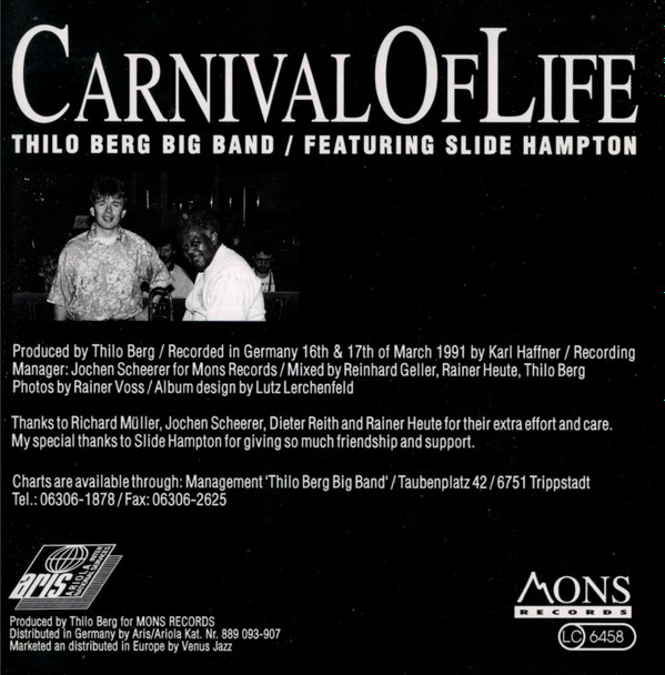 télécharger l'album Thilo Berg Big Band Featuring Slide Hampton - Carnival Of Life