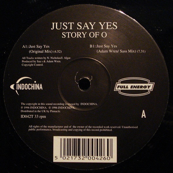 lataa albumi Story Of O - Just Say Yes