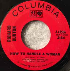 Richard Burton How To Handle A Woman Camelot 1966 Vinyl