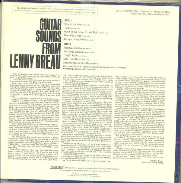 descargar álbum Lenny Breau - Guitar Sounds From Lenny Breau