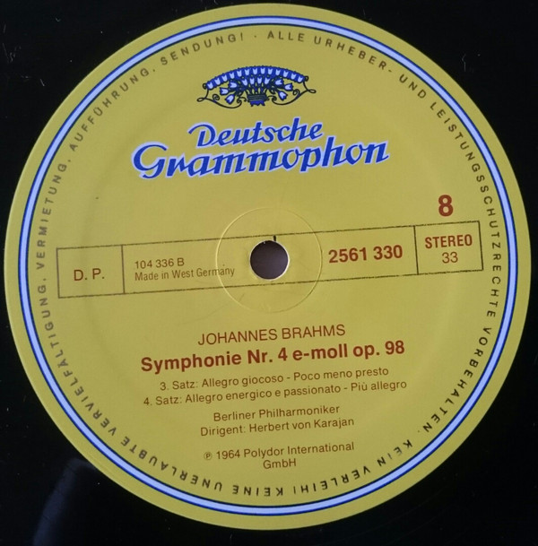 last ned album Johannes Brahms Berliner Philharmoniker, Herbert von Karajan - Die Symphonien
