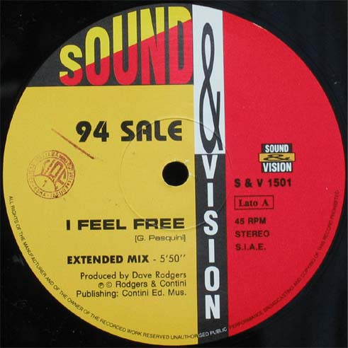 94 Sale – I Feel Free (1993, Vinyl) - Discogs