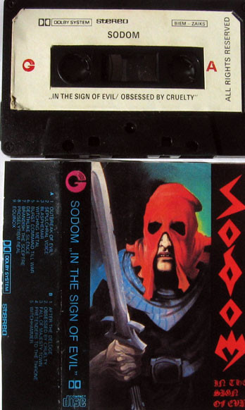 Sodom – In The Sign Of Evil (Cassette) - Discogs