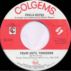 Paula Wayne - Yours Until Tomorrow / It's A Happening World album cover