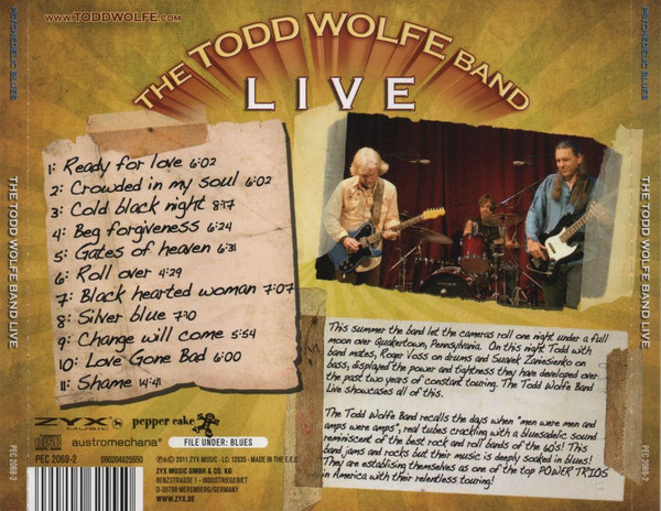 lataa albumi The Todd Wolfe Band - Live