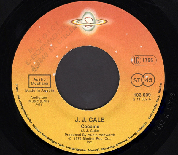télécharger l'album JJ Cale - Cocaine Crazy Mama