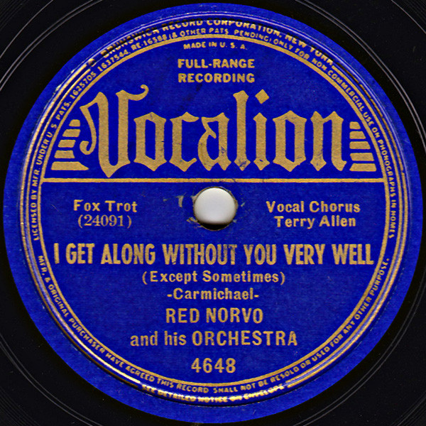 lataa albumi Red Norvo And His Orchestra - I Get Along Without You Very Well Kiss Me With Your Eyes