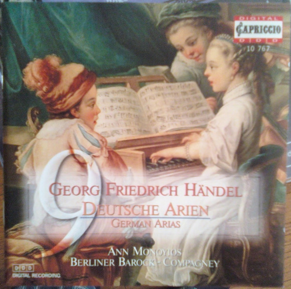 last ned album Georg Friedrich Händel Ann Monoyios, Berliner BarockCompagney - Deutsche Arien German Arias