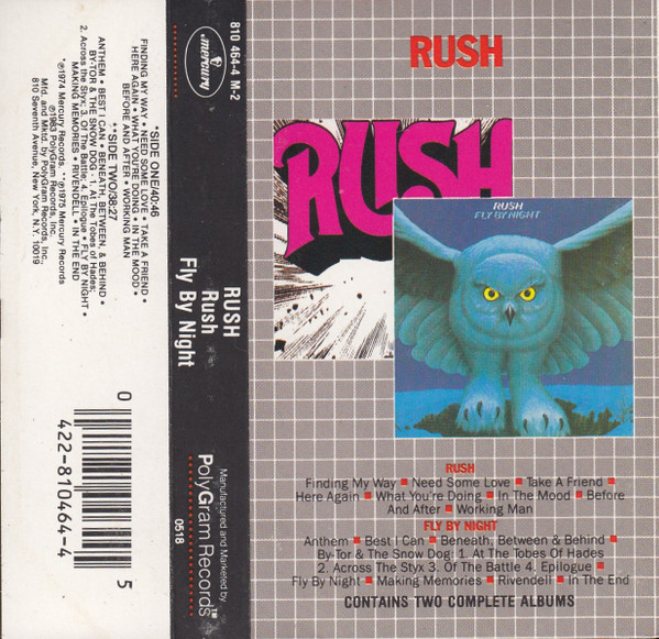 RUSH : FLY BY NIGHT (1LP 180g) VINILO - Harrisons Records