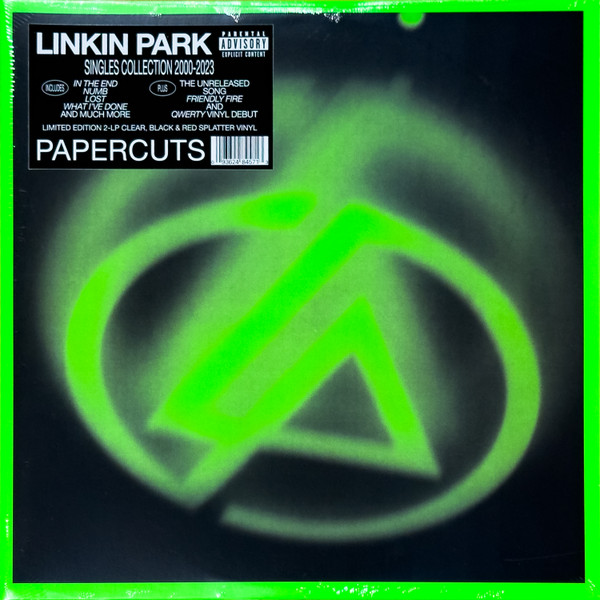 Linkin Park – Papercuts (2024, Clear with Black & Red Splatter 