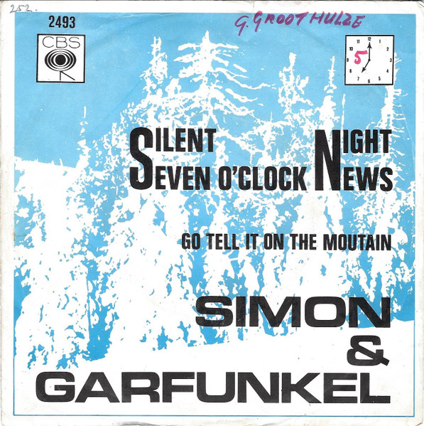 Simon & Garfunkel – 7 O'Clock News / Silent Night (1966, Vinyl