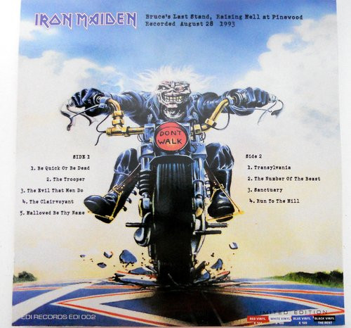 télécharger l'album Iron Maiden - Bruces Last Stand Raising Hell At Pinewood