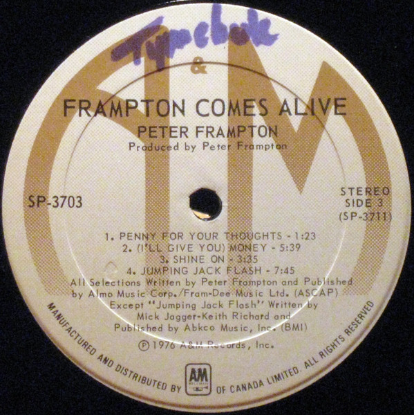 Peter Frampton - Frampton Comes Alive | A&M Records (SP-3703) - 6