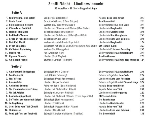 last ned album Various - Ländlerwienacht 2 Tolli Nächt