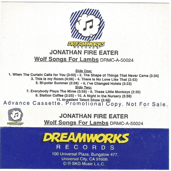 Jonathan Fire*Eater - Wolf Songs For Lambs | Releases | Discogs