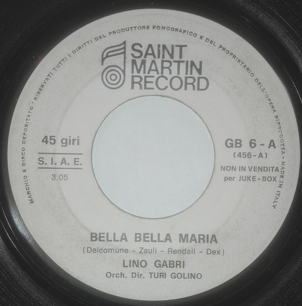 last ned album Lino Gabri Tommy Sterne - Bella Bella Maria Lady DArbanville