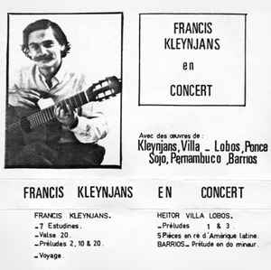 Francis Kleynjans - En Concert album cover