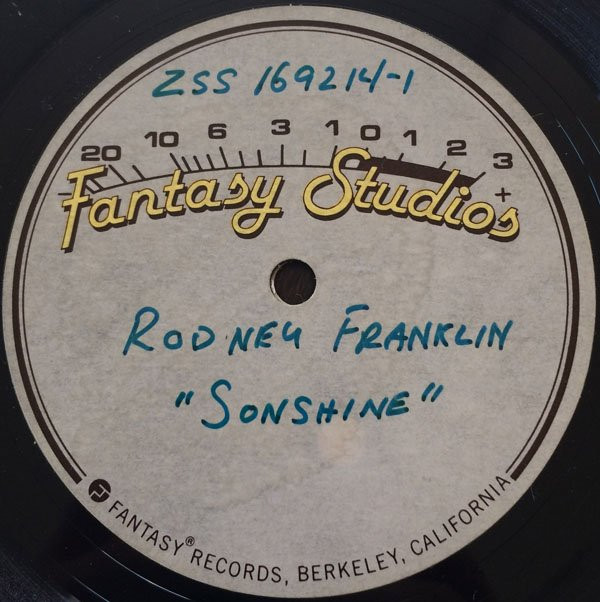 baixar álbum Rodney Franklin - Thats The Way I Feel Bout Your Love Sonshine