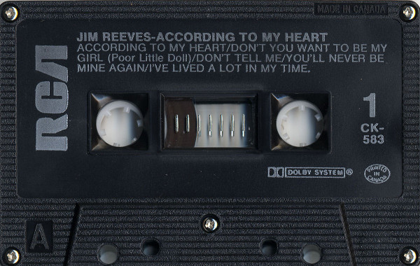 Jim Reeves - According To My Heart | RCA (CK-583) - 3