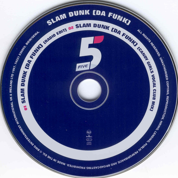 Five – Slam Dunk (Da Funk) (1997, CD) - Discogs