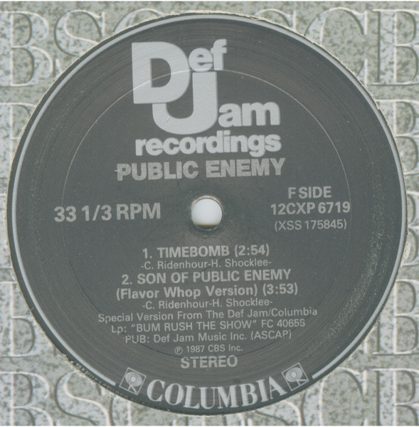 Public Enemy – Public Enemy No. 1 (1987, Vinyl) - Discogs