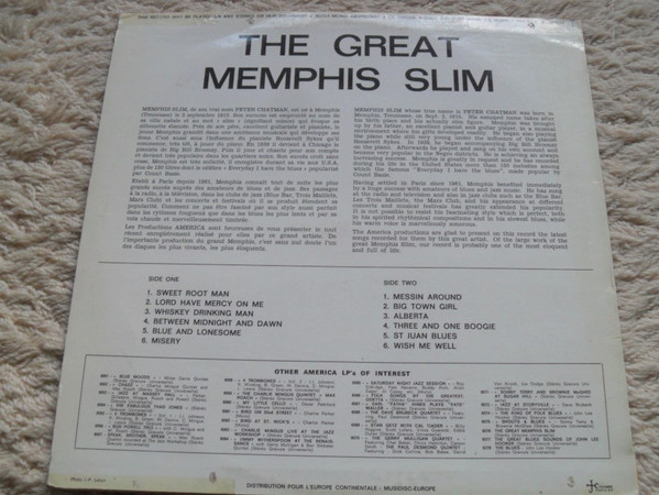 lataa albumi Memphis Slim - The Great Memphis Slim