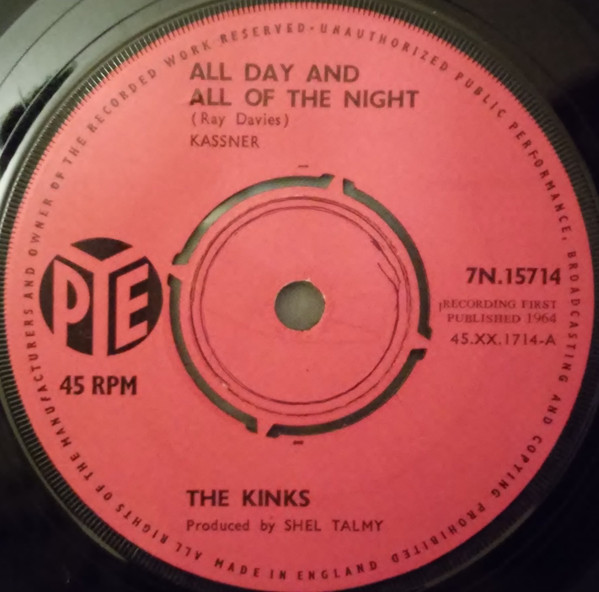 The Kinks – All Day And All Of The Night (1964, Push-out Centre