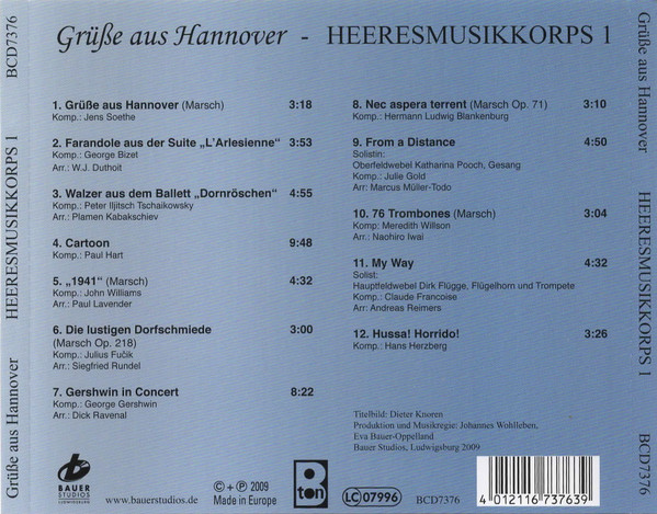 ladda ner album Heeresmusikkorps 1 - Grüße Aus Hannover